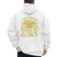 I Never Dreamed I'd Grow Up To Be A Super Sexy Baseball Dad Premium Men's Hoodie Back Print