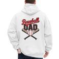 Father's Day Baseball Dad Daddy Vintage Game Day Boys Kids Men's Hoodie Back Print