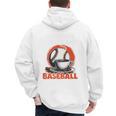 Fathers Day Baseball Dad Parent Premium Men's Hoodie Back Print