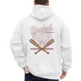 Game Day Baseball Dad Vintage Daddy Father's Day Boys Kids Men's Hoodie Back Print Game Day Baseball Dad Vintage Daddy Father's Day Boys Kids Men's Hoodie Back Print