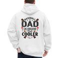 Men Baseball Dad Like a Regular Dad But Cooler Men's Hoodie Back Print