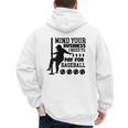 Mind Your Business i Need Money To Pay For Baseball Dad Premium Men's Hoodie Back Print Mind Your Business i Need Money To Pay For Baseball Dad Premium Men's Hoodie Back Print