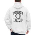 Minimalist Baseball Dad Men's Hoodie Back Print Minimalist Baseball Dad Men's Hoodie Back Print