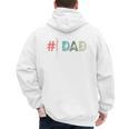 Number One Baseball Dad Father's Day Baseball Player Dad Premium Men's Hoodie Back Print