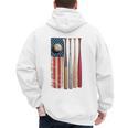 Patriotic USA Flag American Baseball Dad 4th Of July Men's Hoodie Back Print Patriotic USA Flag American Baseball Dad 4th Of July Men's Hoodie Back Print