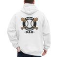 Proud Baseball Dad Men's Hoodie Back Print Proud Baseball Dad Men's Hoodie Back Print
