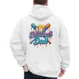 Retro Baseball Dad Dripping Ice Cream Father's Day Men's Hoodie Back Print Retro Baseball Dad Dripping Ice Cream Father's Day Men's Hoodie Back Print