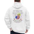 Softball Dad Like A Baseball Dad 4th Of July USA Retro Flag Premium Men's Hoodie Back Print Softball Dad Like A Baseball Dad 4th Of July USA Retro Flag Premium Men's Hoodie Back Print