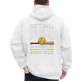 Softball Dad Sports Humor Like Baseball Dad With Big Balls Premium Tri-Blend Men's Hoodie Back Print Softball Dad Sports Humor Like Baseball Dad With Big Balls Premium Tri-Blend Men's Hoodie Back Print