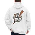 Vintage 1 Baseball Dad Daddy Father's Day Son And Daughter Men's Hoodie Back Print Vintage 1 Baseball Dad Daddy Father's Day Son And Daughter Men's Hoodie Back Print