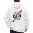 Vintage 1 Baseball Dad Daddy Father's Day From Son Daughter Men's Hoodie Back Print Vintage 1 Baseball Dad Daddy Father's Day From Son Daughter Men's Hoodie Back Print