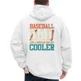 Vintage Baseball Dad Like a Regular Dad But Cooler Men Premium Men's Hoodie Back Print