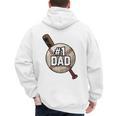Vintage Father's Day 1 Baseball Dad Baseball Lovers Players Men's Hoodie Back Print Vintage Father's Day 1 Baseball Dad Baseball Lovers Players Men's Hoodie Back Print