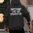 Awesome Like My Daughter Baseball Dad Father's Day Men's Hoodie Back Print Awesome Like My Daughter Baseball Dad Father's Day Men's Hoodie Back Print