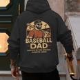 Baseball Dad – Always In The Stands Always Loud Retro Men's Hoodie Back Print