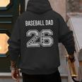 BASEBALL DAD 2026 SENIOR BASEBALL DAD SENIOR CLASS 26 Men's Hoodie Back Print BASEBALL DAD 2026 SENIOR BASEBALL DAD SENIOR CLASS 26 Men's Hoodie Back Print