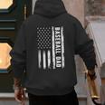Baseball Dad American Flag Grunge Retro Vintage Father Men's Hoodie Back Print Baseball Dad American Flag Grunge Retro Vintage Father Men's Hoodie Back Print