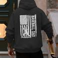 Baseball Dad American Flag Papa Daddy Happy Father's Day Men's Hoodie Back Print