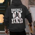 Baseball Dad Apparel Dad Baseball Father's Day Men's Hoodie Back Print