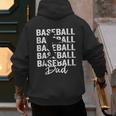 Baseball Dad Baseball Bat Sports Father's Day Men Men's Hoodie Back Print