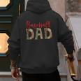 Baseball Dad Camouflage Camo Flag Military Father's Day Men's Hoodie Back Print