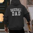 Baseball Dad Classic Bold Font Father's Day Daddy Men's Hoodie Back Print Baseball Dad Classic Bold Font Father's Day Daddy Men's Hoodie Back Print