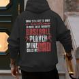Baseball Dad Cute Love Sports Pitcher Catcher Baseball Men's Hoodie Back Print