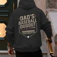 Baseball Baseball Dad Dugout Family Matching Men's Hoodie Back Print