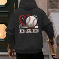Baseball Dad Family Matching Cute Baseball Lover Men's Hoodie Back Print