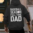 Baseball Dad Father Homerun Fathers Day Baseball Lovers Men's Hoodie Back Print