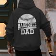 Baseball Dad Father's Day Men Men's Hoodie Back Print Baseball Dad Father's Day Men Men's Hoodie Back Print