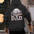 Baseball Dad Father's Day Sports Baseball Lover Men's Hoodie Back Print