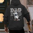 Baseball Dad Goose Sports Lover Father's Day Tee Men's Hoodie Back Print