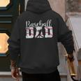 Baseball Dad Happy Fathers Day For Men Boys Baseball Lovers Men's Hoodie Back Print