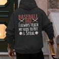 Baseball Dad Hit And Steal Ballpark Father Men's Hoodie Back Print Baseball Dad Hit And Steal Ballpark Father Men's Hoodie Back Print