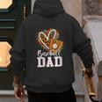 Baseball Dad Leopard Heart Colorful Men's Hoodie Back Print Baseball Dad Leopard Heart Colorful Men's Hoodie Back Print