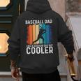 Baseball Dad Baseball Lover Father's Day Men's Hoodie Back Print