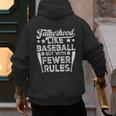 Baseball Dad Men Fatherhood Like Baseball With Fewer Rules Men's Hoodie Back Print Baseball Dad Men Fatherhood Like Baseball With Fewer Rules Men's Hoodie Back Print