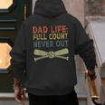 Baseball Dad For Men Dad Life Full Count Never Out Men's Hoodie Back Print Baseball Dad For Men Dad Life Full Count Never Out Men's Hoodie Back Print