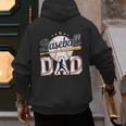 Baseball Dad Player Cool Retro Sports Fan Father's Day Men's Hoodie Back Print