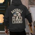 Baseball Dad Retro American Flag Style Men's Hoodie Back Print Baseball Dad Retro American Flag Style Men's Hoodie Back Print