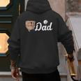 Baseball Dad Softball Dad Father's Day Men's Hoodie Back Print Baseball Dad Softball Dad Father's Day Men's Hoodie Back Print