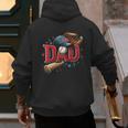 Baseball Dad Sport Fan Father Men Baseball Fathers Day Men's Hoodie Back Print