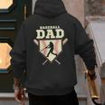 Baseball Dad Sport Fan Father Men's Hoodie Back Print