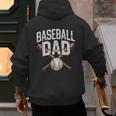 Baseball Dad Sport Father Outfit For Proud Papa Men's Hoodie Back Print