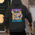 Baseball Dad Squad Fox On The Bat Men's Hoodie Back Print Baseball Dad Squad Fox On The Bat Men's Hoodie Back Print