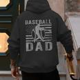 Baseball Dad USA American Flag Father's Day Men Men's Hoodie Back Print Baseball Dad USA American Flag Father's Day Men Men's Hoodie Back Print