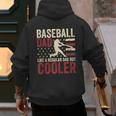 Baseball Dad Vintage Baseball Father’s Day Men's Hoodie Back Print Baseball Dad Vintage Baseball Father’s Day Men's Hoodie Back Print
