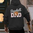Baseball Dad Vintage Sports Fathers Day Baseball Fan Men's Hoodie Back Print