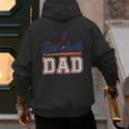 Baseball Dad Vintage Sports For Proud Fathers Men's Hoodie Back Print